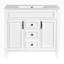 Meuble-lavabo de salle de bain avec lavabo supérieur avec 2 portes à fermeture douce et 2 tiroirs