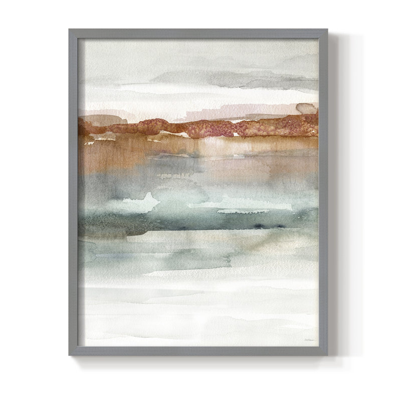«Cinnabar Sundown», reproduction encadrée - bois massif, H 21 po x l 17 po, Gris