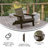 Bayfield All-Weather Poly Resin Indoor/Outdoor Folding Adirondack Chair-88681474