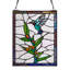 Panneau de vitrail 10 "H Happy Hummingbird