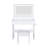 New Large Mirror Vanity Desk for Bed room , Modern Makeup Vanity Set with Power Outlet and Hair dryer holder, 5 Drawers , 3 Lighting Color Adjustable Dressing Table for Bedroom, White Color-417225401