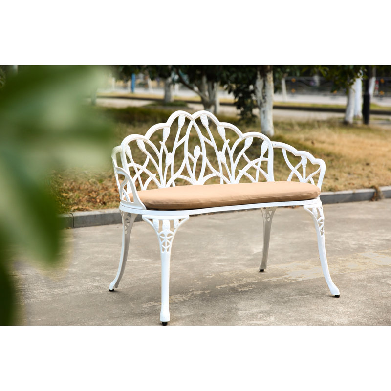 Banc en aluminium de conception ergonomique pour l'extérieur et le jardin