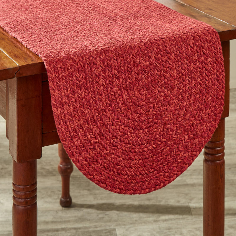 Cilka Dining Linens, 36" Runner, Paprika, Geometric