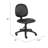 Nate Swivel Task Chair With Contour Back, Caster Wheels, Black Vinyl
