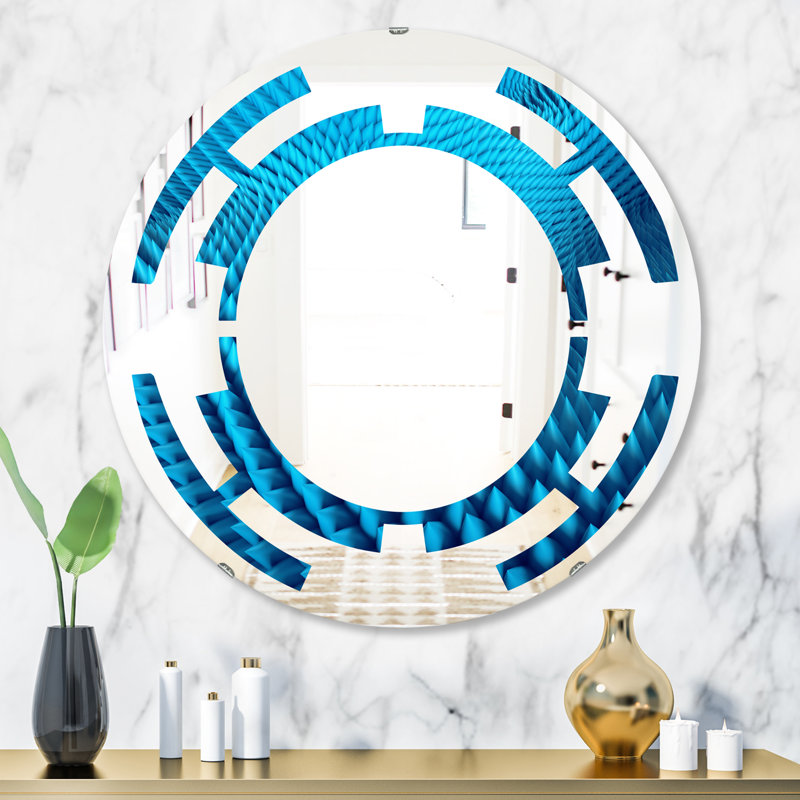 Miroir mural Space Abstract Wavy II, H 23,6 po x l 23,6 po