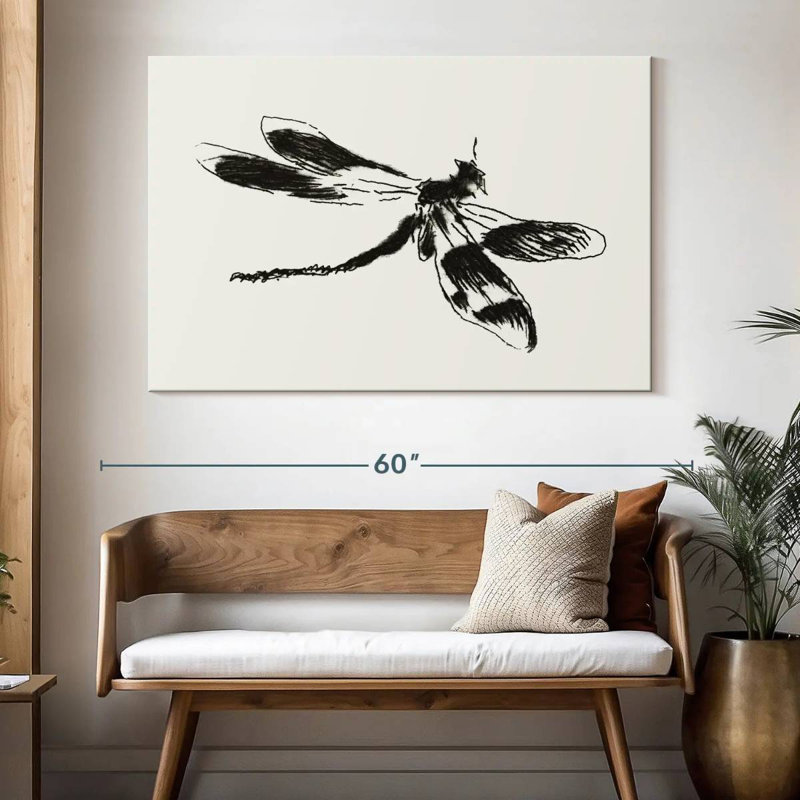 Dragonfly Plate 1 From Le Fleuve 1874, H 34 po x l 51 po