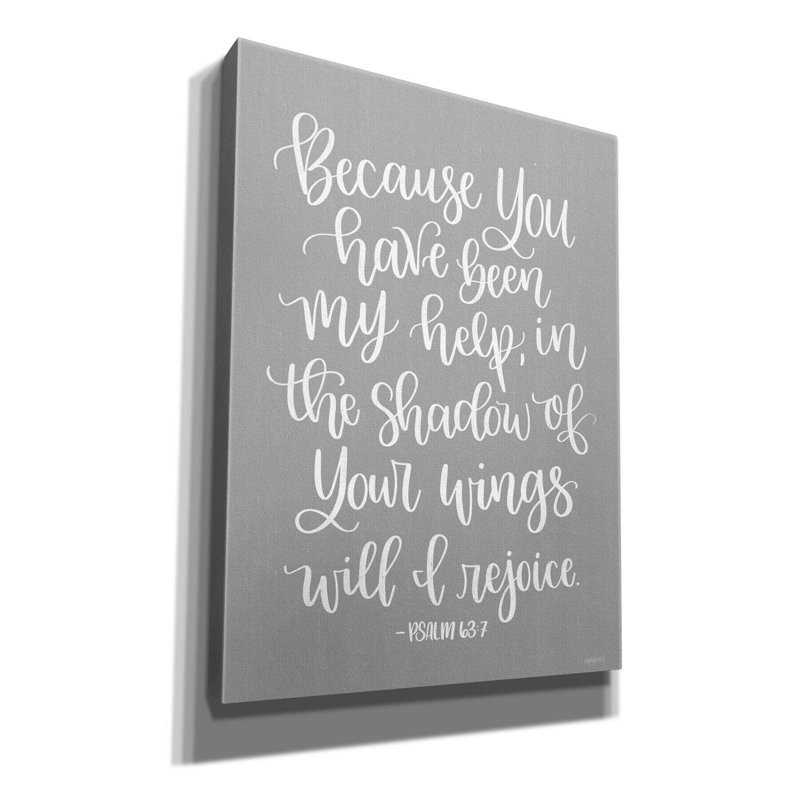 Reproduction d'art sur toile giclée, "You Have été mon aide" par imperfect Dust, H 16 po x l 12 po x P 0,75 po