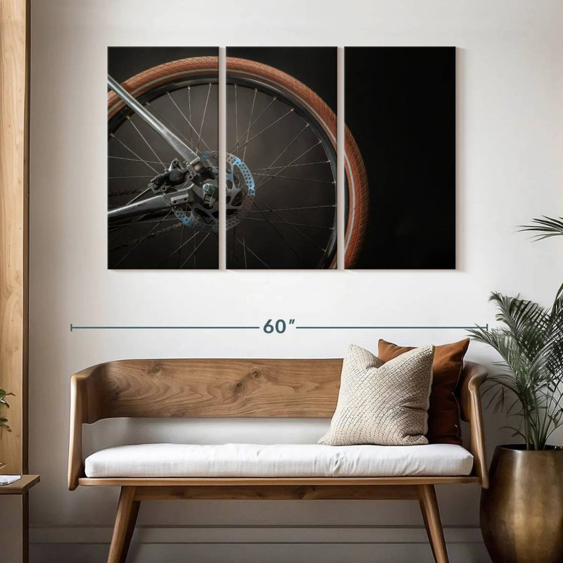 Roue de vélo Mehar Brown, H 14 po x l 23 po