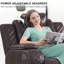 Fauteuil inclinable électrique à deux moteurs avec porte-gobelet Davarious-108896635