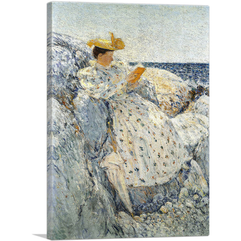 «Summer Sunlight Isles Of Shoals 1892» par Childe Hassam - peinture sur toile tendue, H 26 po x l 18 po x P 1,5 po