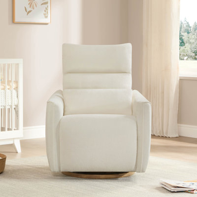 Dual-Motor Glider Swivel Power Recliner With Power Headrest And Removable Lumbar Pillow