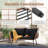 Outdoor Rattan Loveseat-202683578