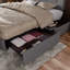 Lit plateforme avec rangement 4 tiroirs et tête de lit ajustable Deyani-813383064-813383060