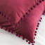 Coussin Silky Velvet Series Pom-poms-1144427444-1144427428-1196681514