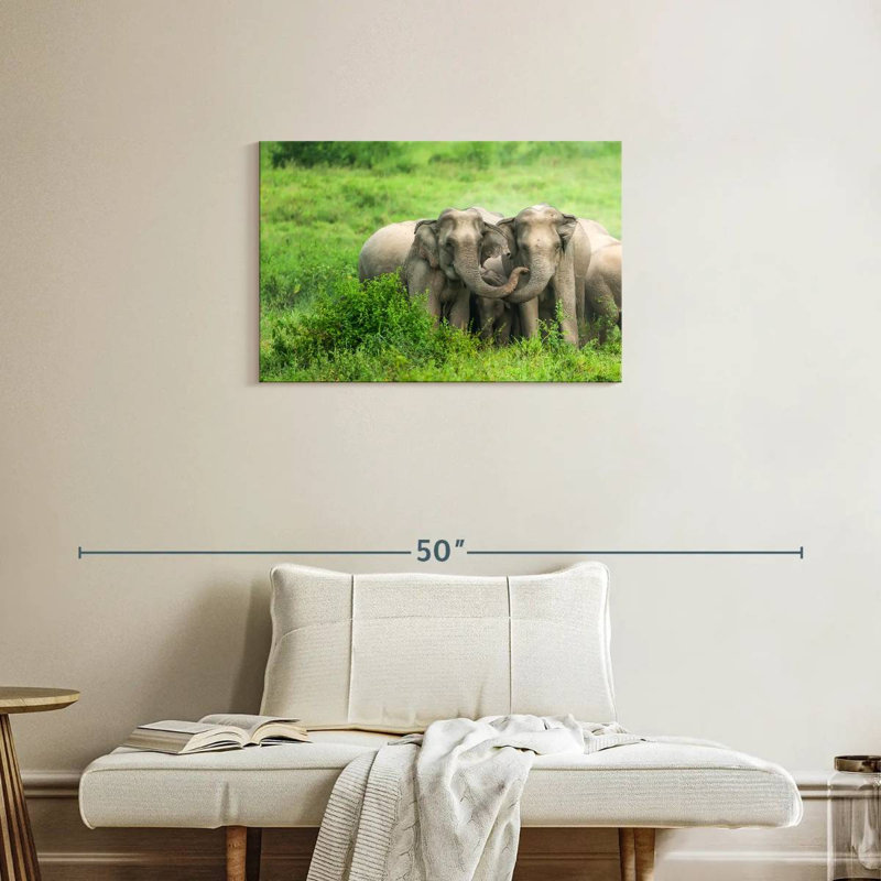 Brampt Asian Elephant Huddle, 20" H x 30" W