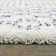 Jiya Checkered Ivory Shag Area Rug
