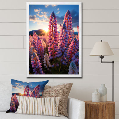 Meadow Lupin Bliss - art mural floral, salon