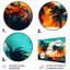 «Vibrant Palm Trees IV», impression sur métal sans cadre-155465949
