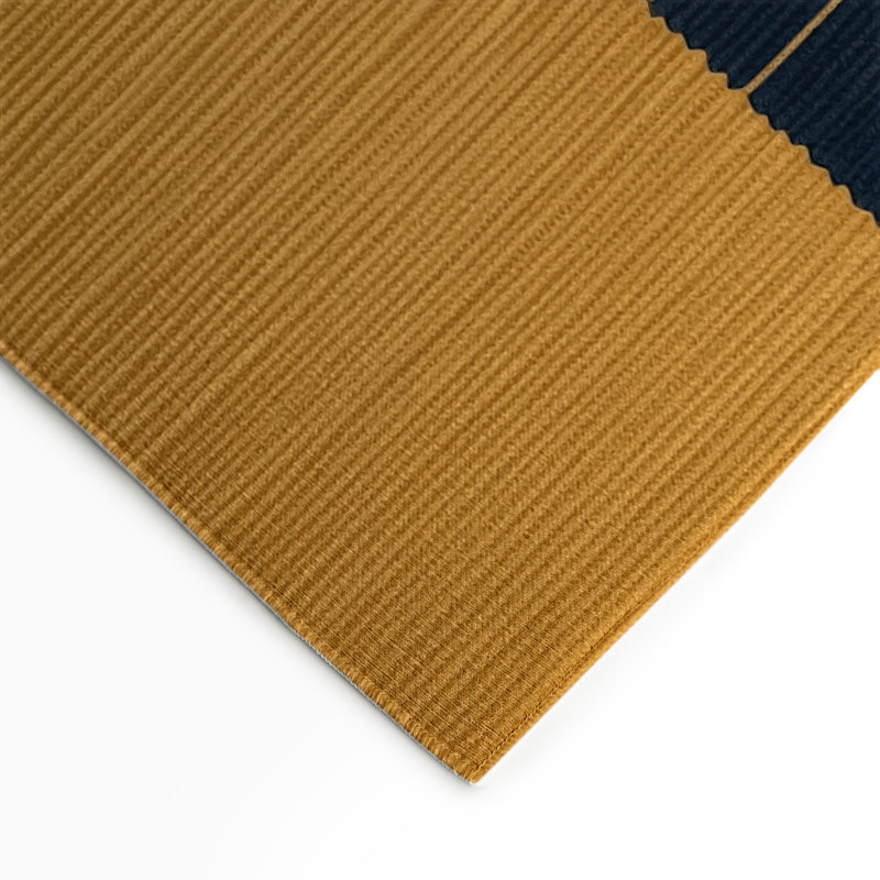 Tapis intérieur / extérieur gris HorizontalStripes, Rectangle 9 pi x 12 pi