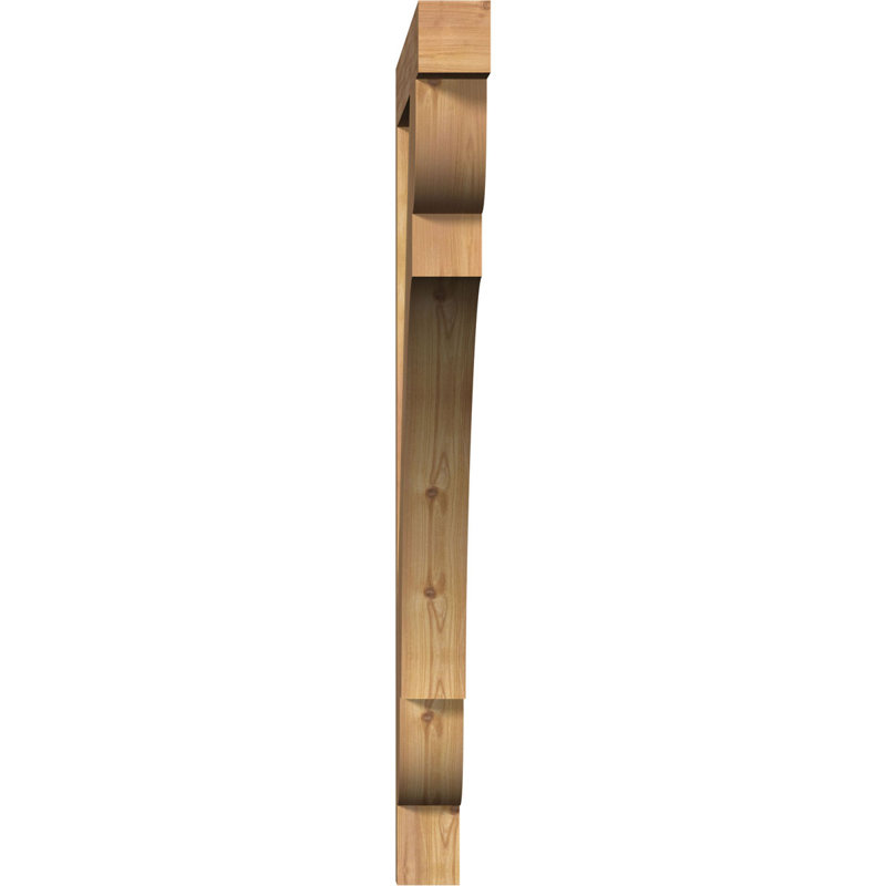 Olympic Block Bracket, 3 1/2"W Western Red Cedar (Smooth), 46"H  x 46"D