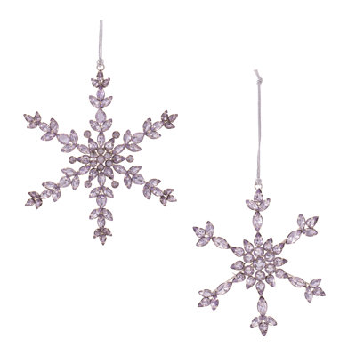 Snowflake Jewel Ornaments (Set of 6)
