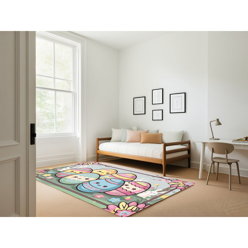 Tapis de vacances de Pâques The Holiday Aisle®, Rectangle 6 pi x 9 pi