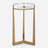 Everly Quinn Hinkson Antique Gold Accent Table
