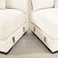 Canapé modulaire surdimensionné en L 82,6 po avec revêtement en velours côtelé, assise profonde, conception ergonomique large, 6 coussins décoratifs, disposition rapide pour le salon modulaire en velours côtelé doux, sièges,