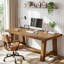 Solid Wood Computer Desk