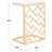 Glass Top End Table