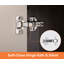 Commode de porte WAMPAT pour chambre avec surface texturée en cuir