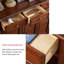 Banc de rangement en bois manufacturé