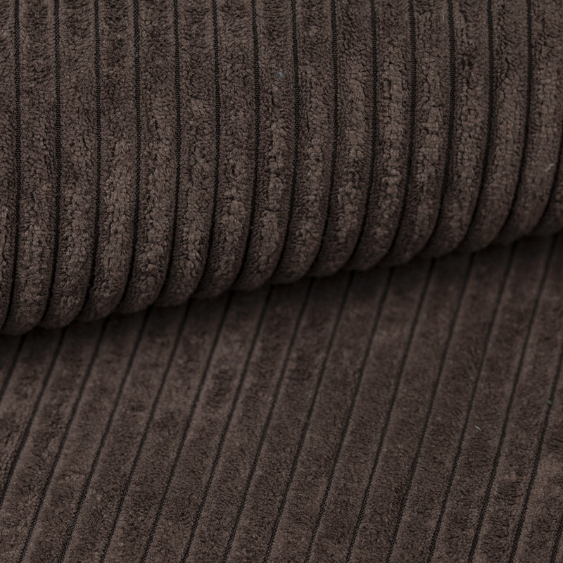 Obla Upholstered Chaise Lounge, Black Brown