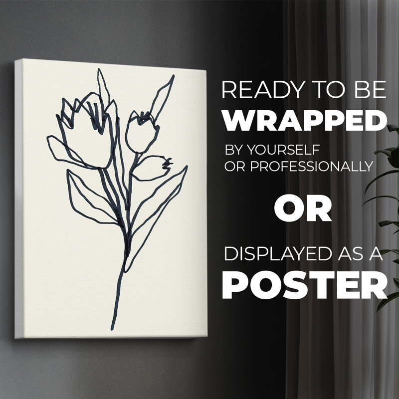 Floral Marker II - Impression sur toile seulement - NON-CADRE, H 27 po x l 18 po