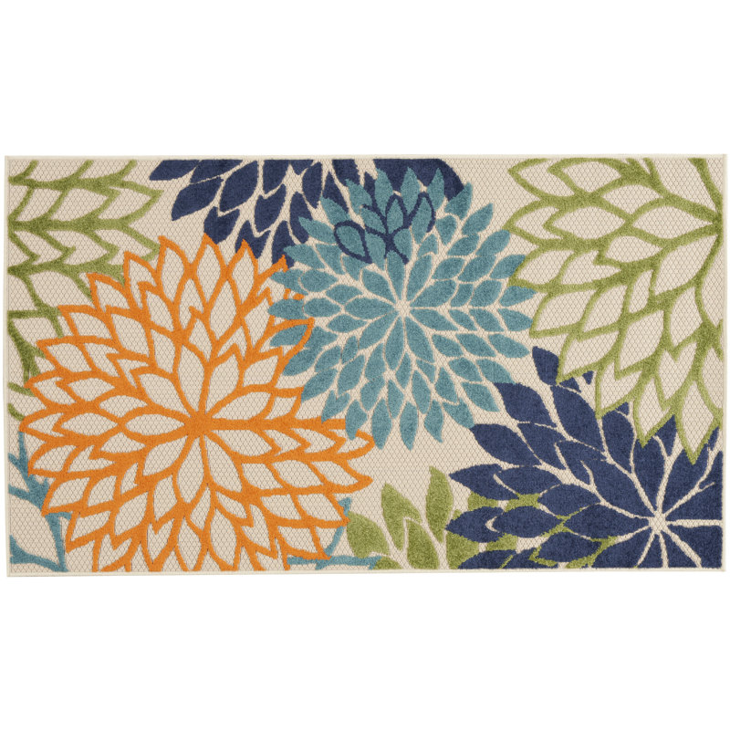 Tapis transitionnel multicolore Newton, Rectangle 5 pi 3 po x 7 pi 5 po