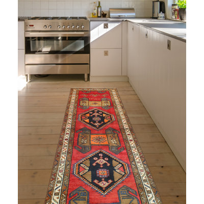 Kolbyn One-of-a-Kind 3'6" X 12'3" 1980s Runner Wool Area Rug