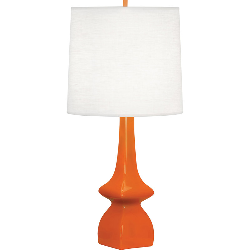 Jasmine Ceramic Table Lamp, Pumpkin
