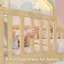 Lit simple pour lit simple Montessori avec lumière DEL, lit plateforme pour enfants en bois massif avec rails de sécurité complets, base de lit à profil bas, naturel-2020491468-2020491469