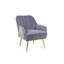 Fauteuil chic en velours Mid Century