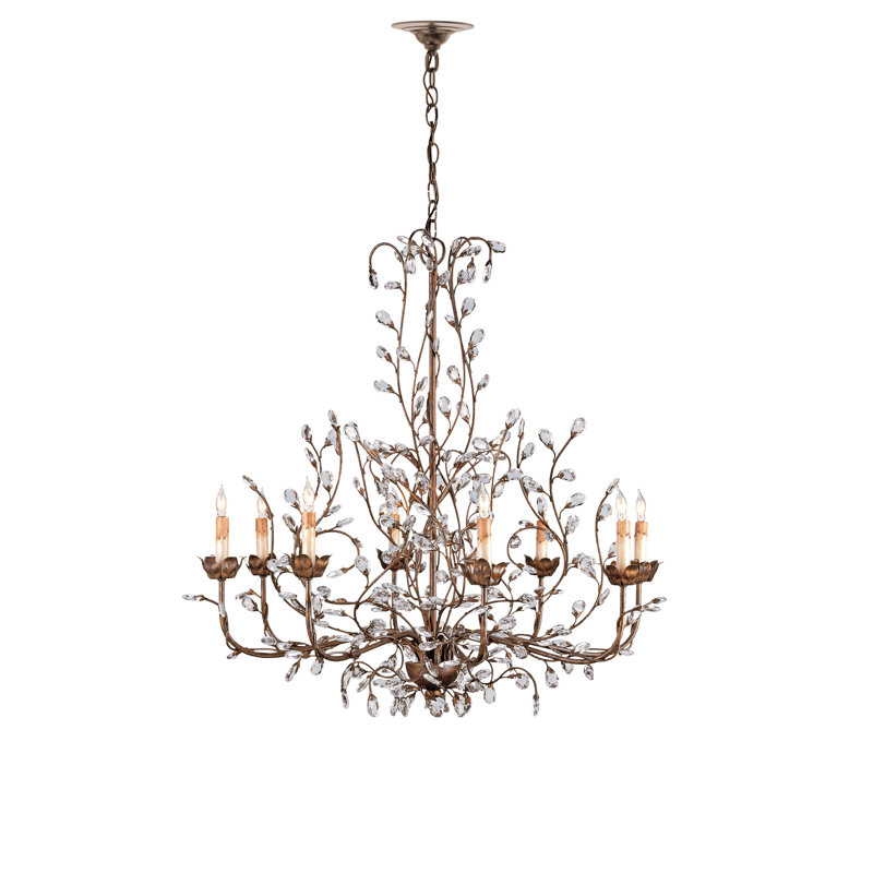 Lustre classique / traditionnel à 8 lumières en cristal Crystal Bud, Cupertino