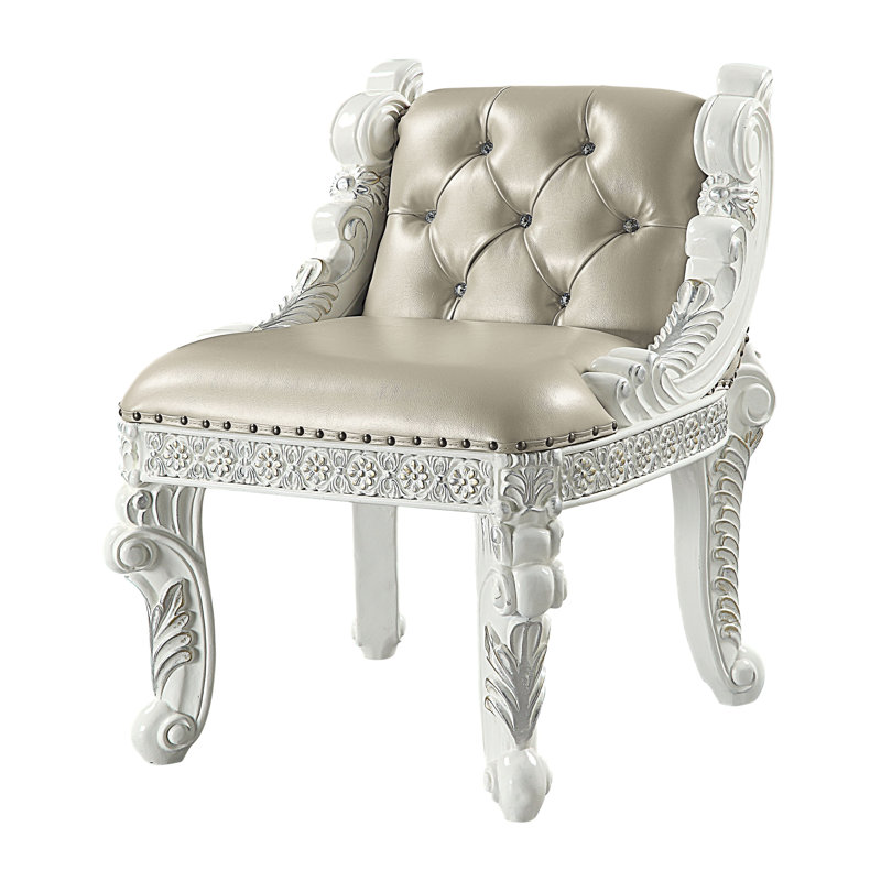 Tabouret de coiffeuse en cuir Xochitl Vegan