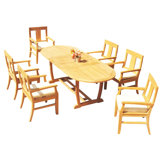 Osborne Outdoor 11 - Piece Teak Dining Set