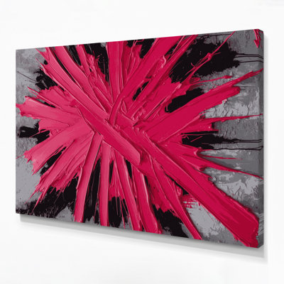Neo Expressionism 26 Red Canvas Wall Art