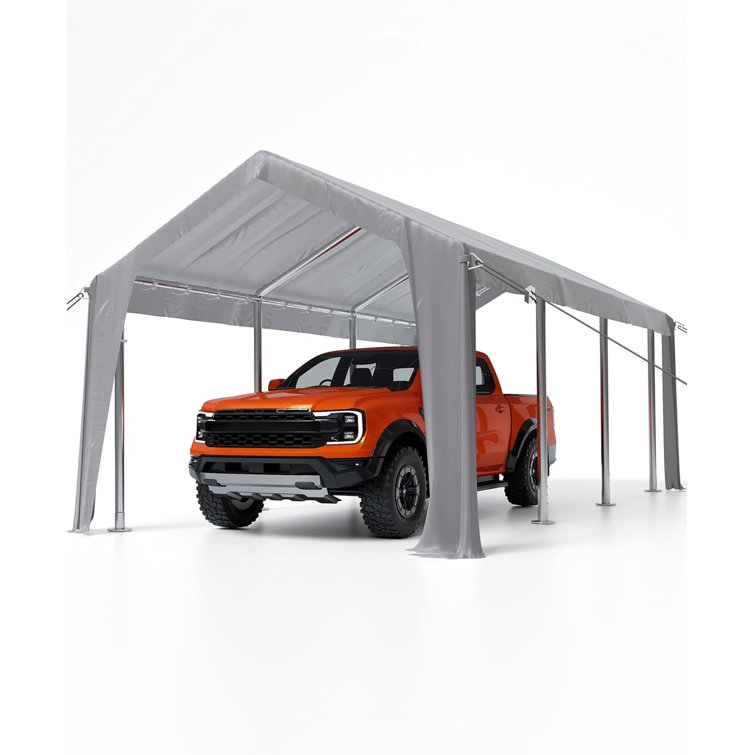 Housse de remplacement pour abri d'auto - imperméable, résistante aux rayons UV et au vent