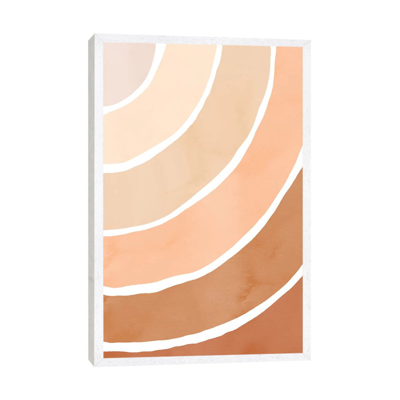 Baked Earth Rainbow by Emanuela Carratoni - Print on Canvas, 66.04cm H x 20.32cm W x 3.81cm D, White Framed Canvas