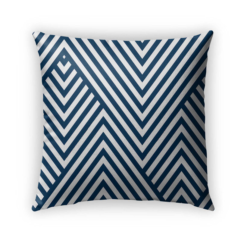 Housse et insert de coussin carré nautique d'extérieur, 24" X 24"