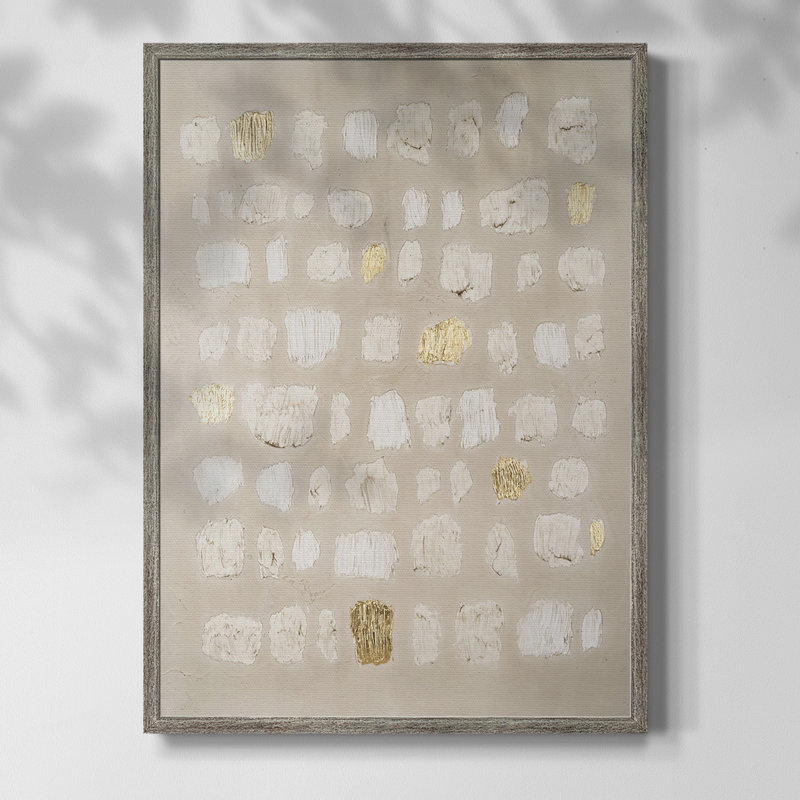 Embellished Cobblestone I Framed Print - Solid Wood, 11" H x 9" W