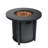30" Propane Gas Fire Pit Table, 50000 BTU Round Steel Fire Pit for Outside Patio Deck Garden Courtyard-Black-444198362