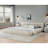 California King Size Upholstered Bed Frame With Thick Fabric, Chenille Fabric Grounded Platform Bed With Headboard And Solid Frame-75409373