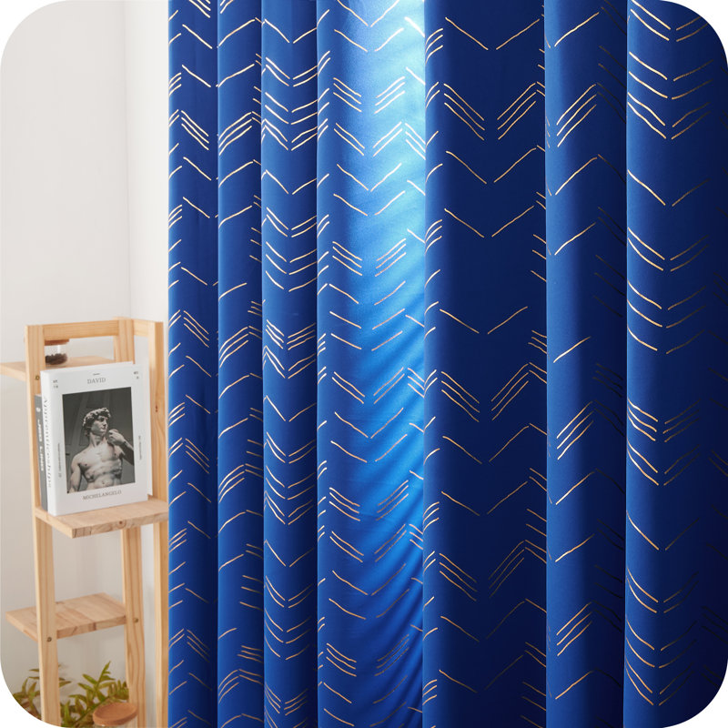 Radmil Polyester Blackout Grommet / Eyelet Curtain Pair, 116.84cm W x 137.16cm D